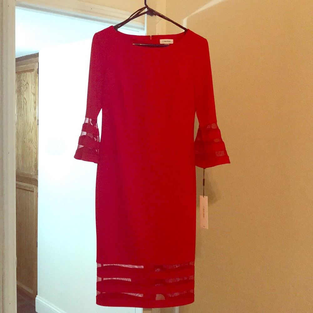 NEW **Red Calvin Klein dress